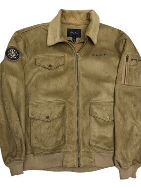 SEAN JOHN Velvet Vintage Y2K 2000s Streetwear Bomber Jacket Mens 2XL